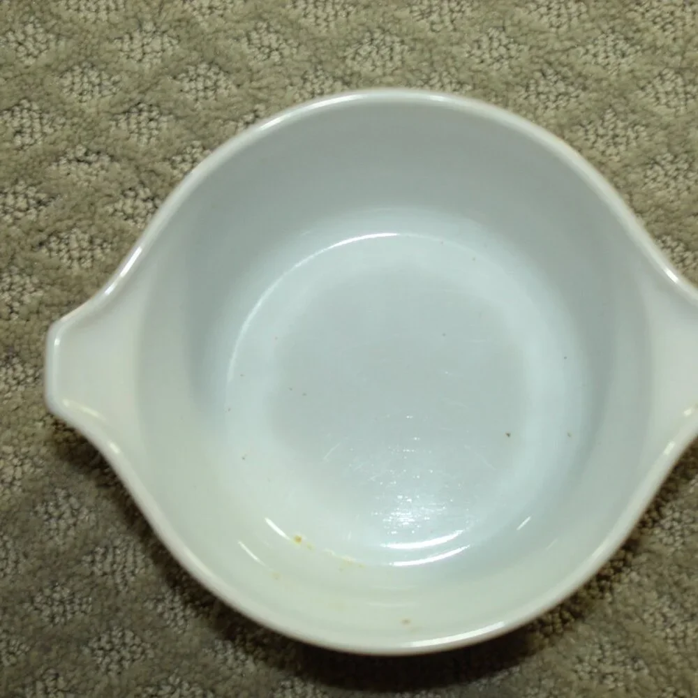 Vintage Set Of Three Pyrex Woodland Casserole Dishes No Lids 475-B 474-B 473-B